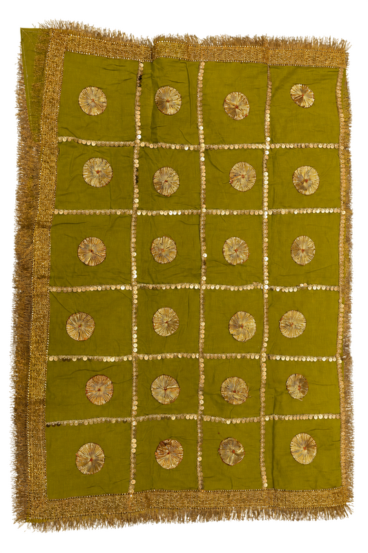 Daman Dupatta in Olive